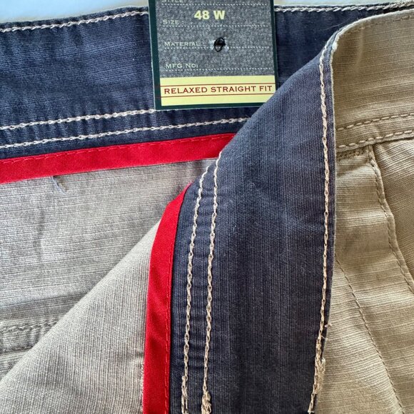 Beverly Hills Polo Club Mens Relaxed Fit Cargo Shorts Sz 48 Khaki Modern Stretch - Picture 14 of 16